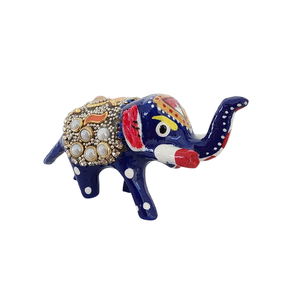 Mini Elephant Walking: strength, stability, success - hand painted figure